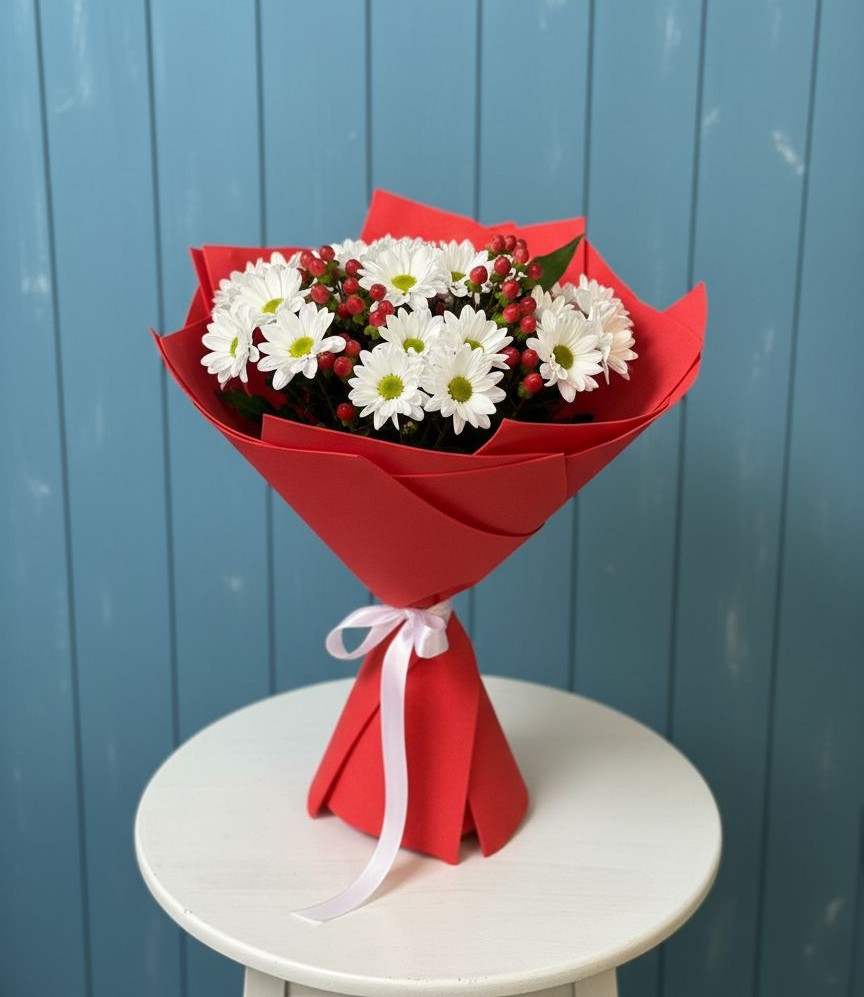 Букет цветов из: Хризантемы в Тимохово