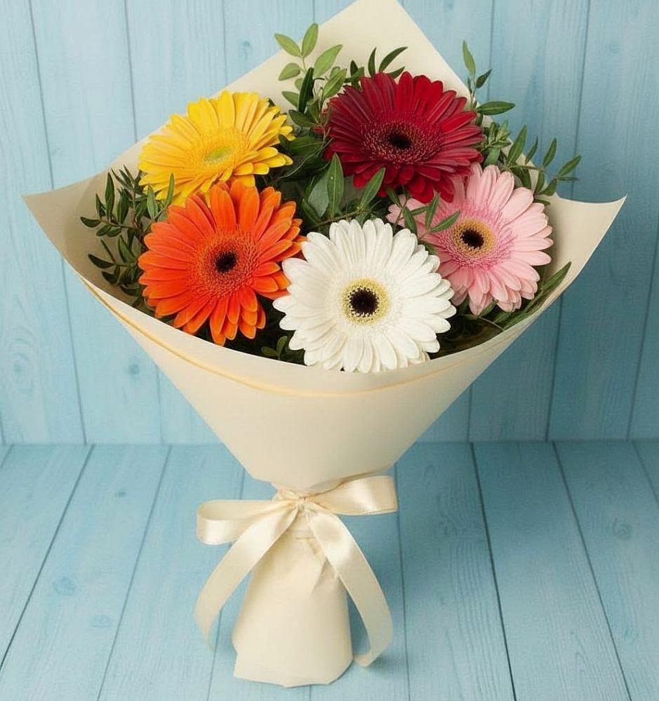 Букет цветов из: Герберы в Тимохово