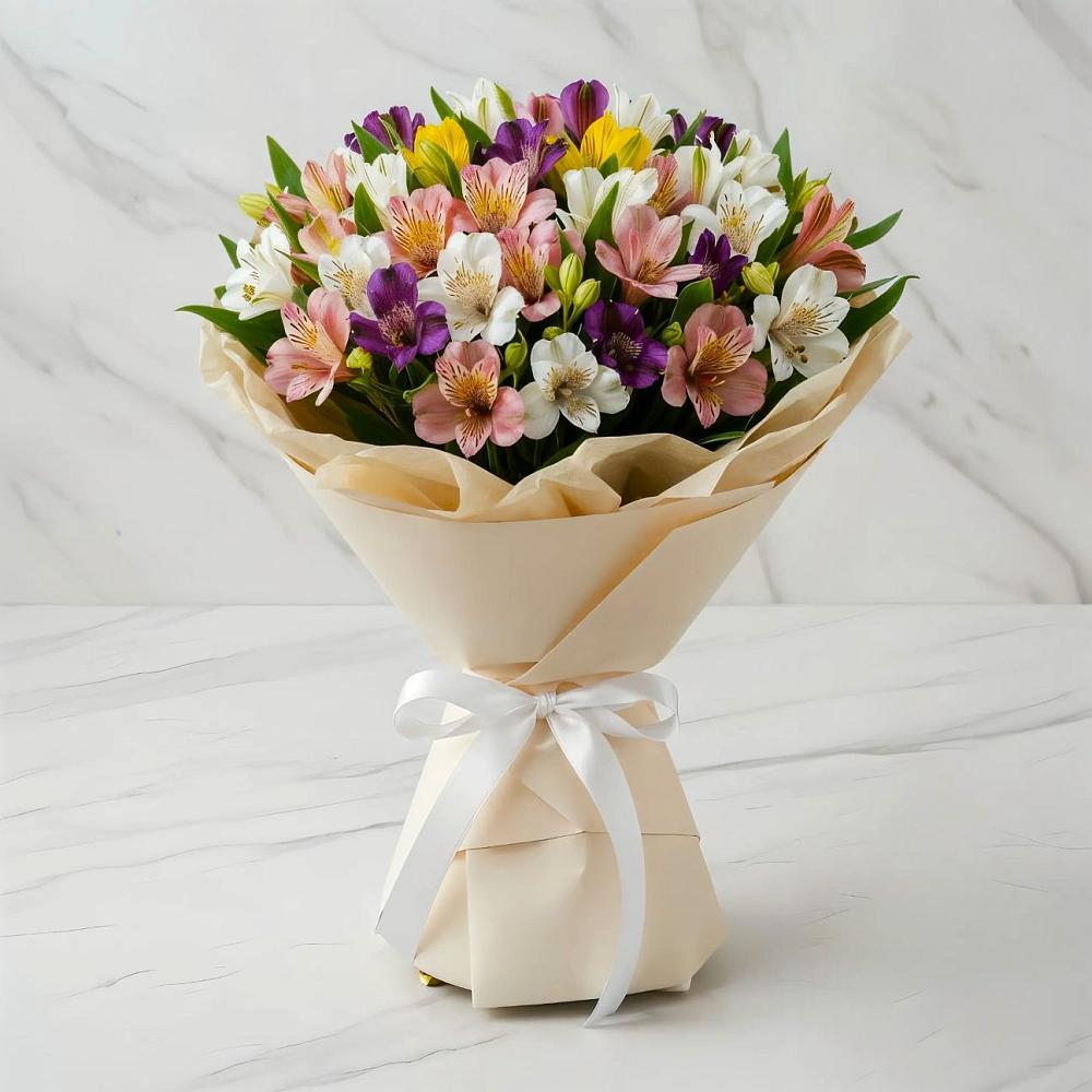 Букет цветов из: Альстромерии в Тимохово