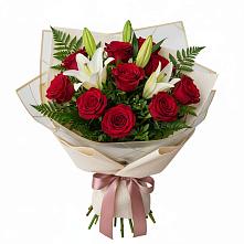 Букет цветов из:  Лилии и Розы в Тимохово