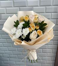 Букет цветов из:  Розы и Хризантемы в Тимохово