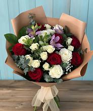 Букет цветов из:  Розы и Альстромерии в Тимохово
