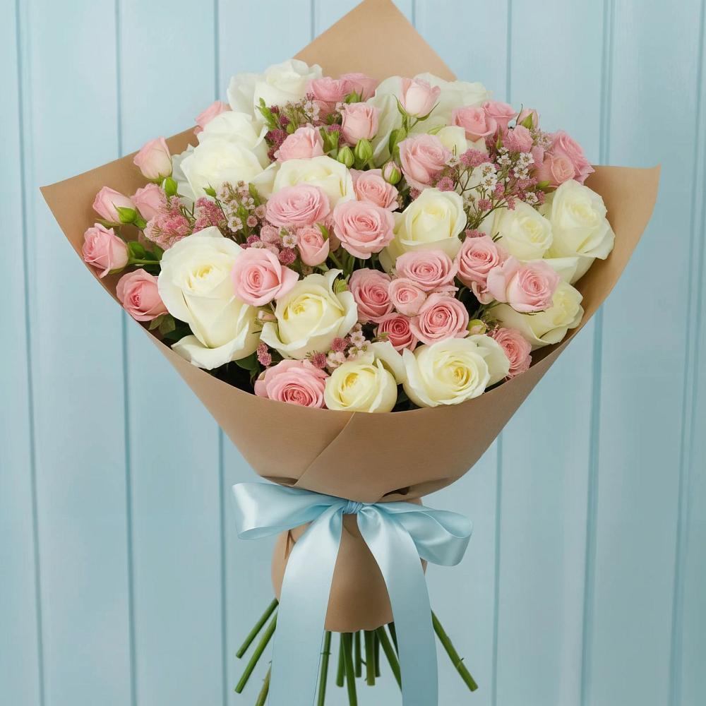 Букет цветов из: Розы в Тимохово