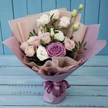 Букет цветов из:  Розы и Лизиантусы в Тимохово