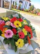Букет цветов из:  Герберы #REPLACE_PRED# Тимохово