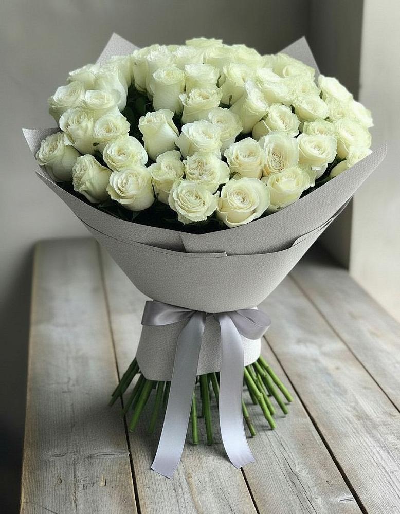 Букет 35 Белых роз в Тимохово