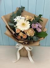 Букет цветов из:  Герберы и Хризантемы в Тимохово
