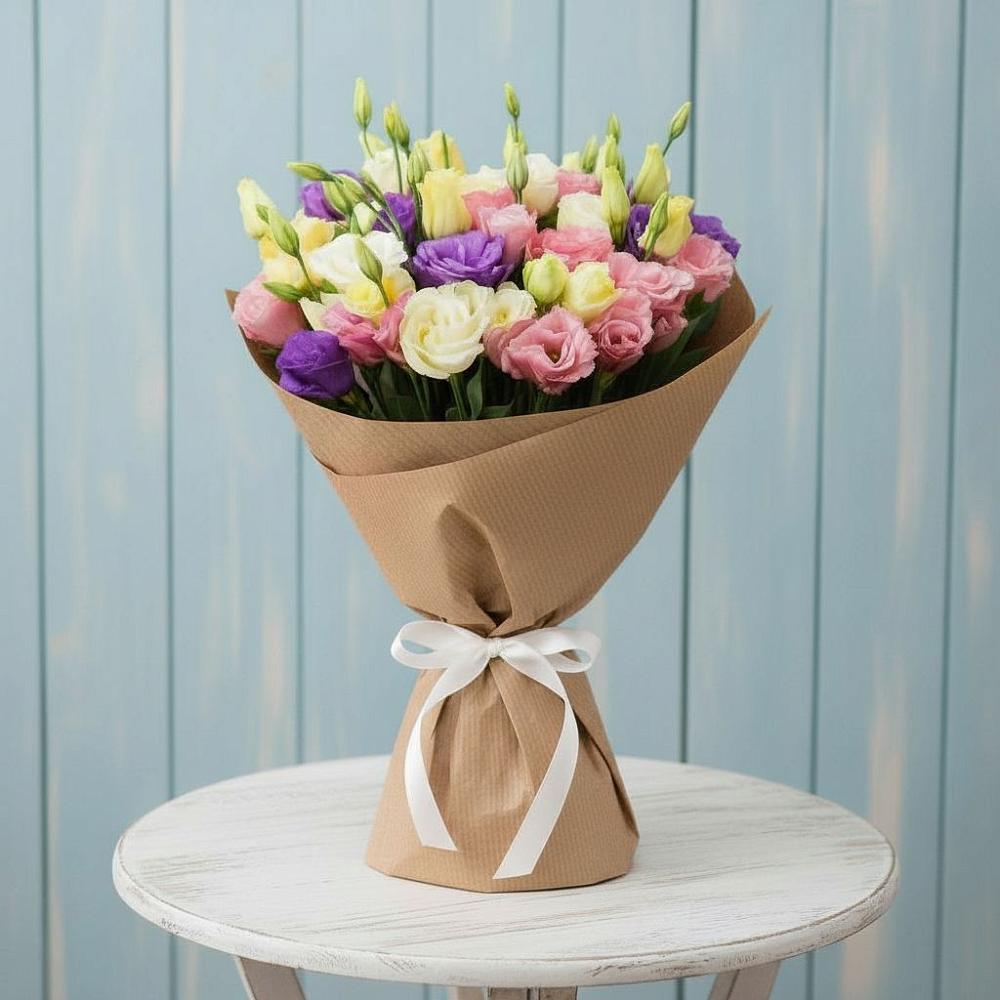 Букет цветов из: Лизиантусы в Тимохово