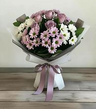 Букет цветов из:  Хризантемы и Розы в Тимохово