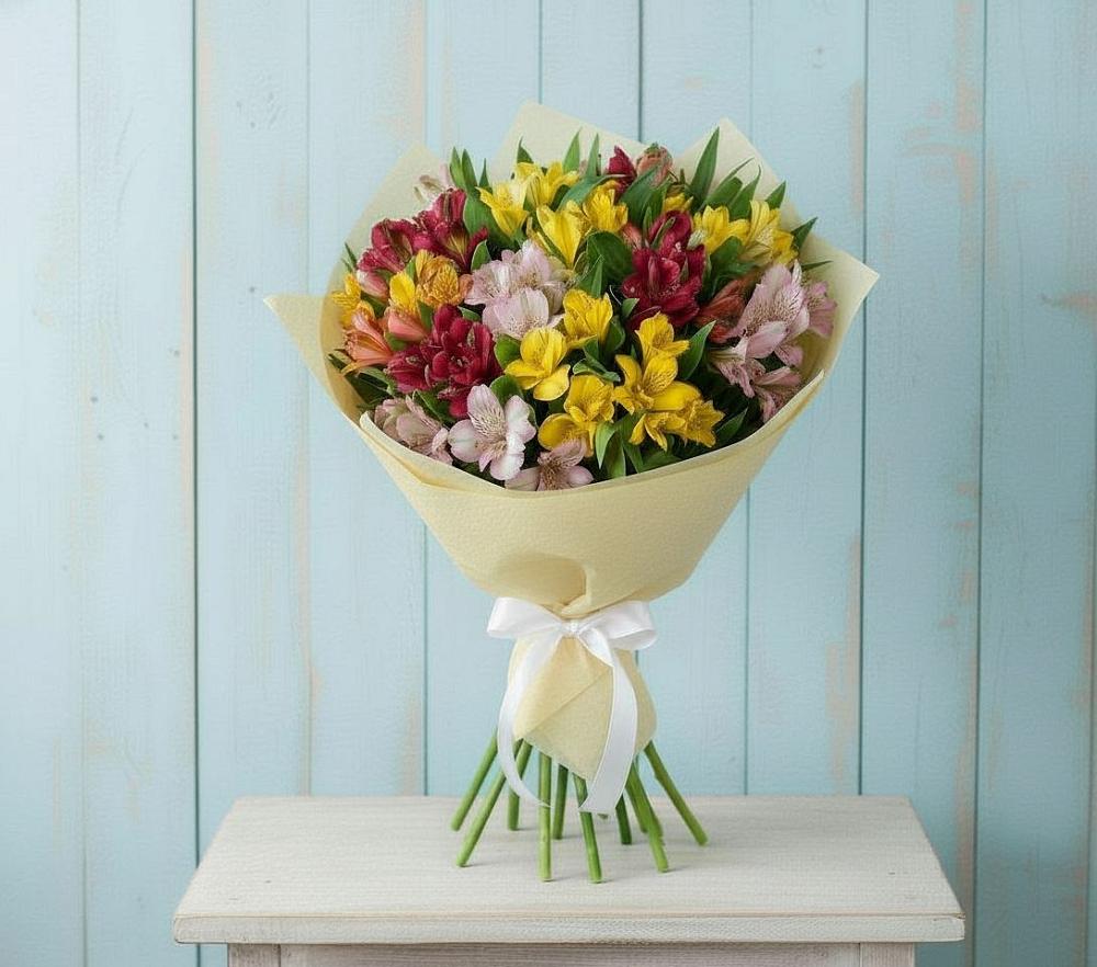 Букет цветов из: Альстромерии в Тимохово