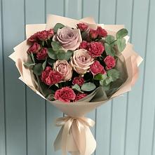 Букет цветов из:  Гвоздики и Розы в Тимохово