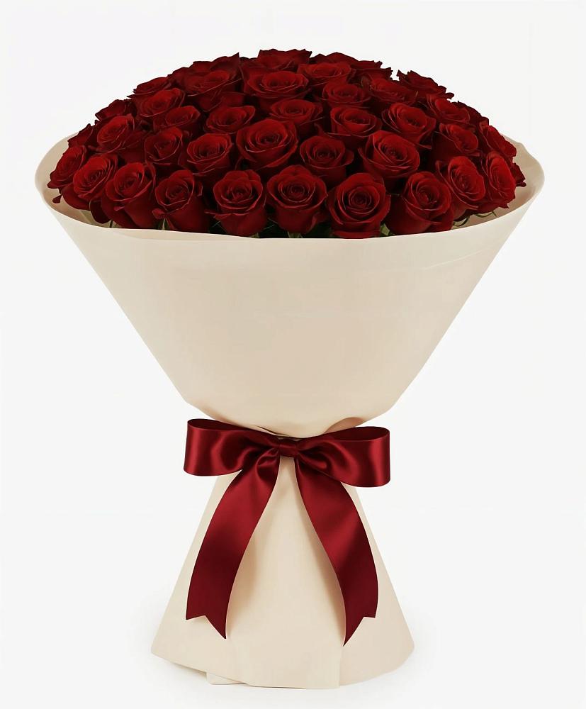 Букет 101 Бордовая роза Блэк Бакарра в Тимохово