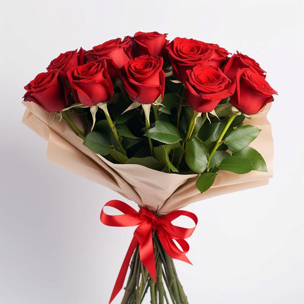 Букет 11 Красных роз Эдлесс Лав в Тимохово